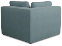 Destin Sutton Blue Fabric Corner Chair