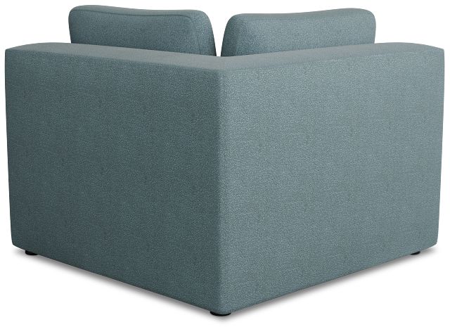 Destin Sutton Blue Fabric Corner Chair