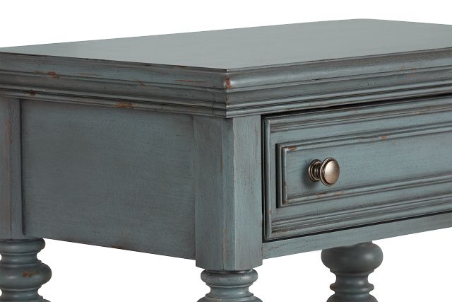 Savannah Teal 1-drawer Nightstand