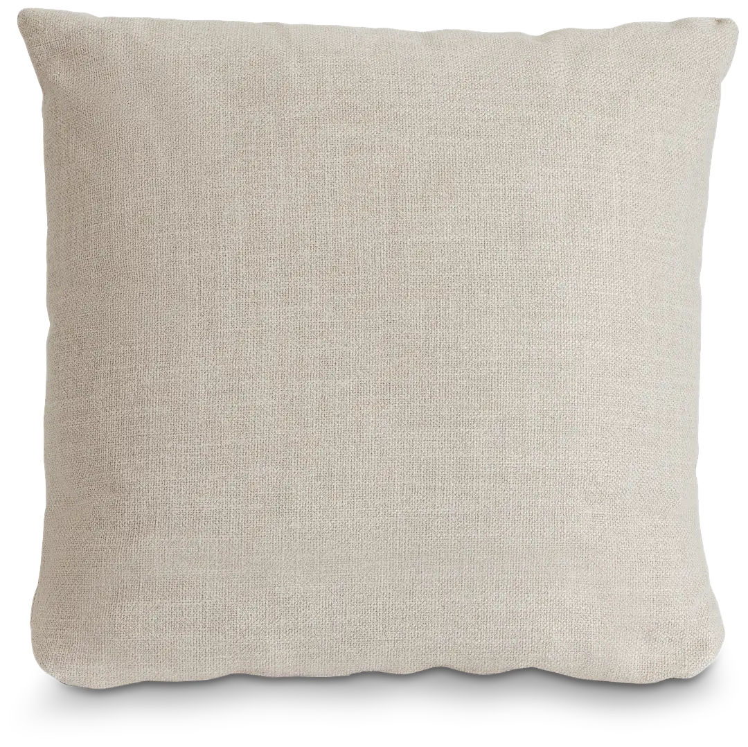Haven Light Beige Fabric 20" Accent Pillow Haven Light Beige Fabric 20" Accent Pillow