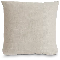 Haven Light Beige Fabric 20" Accent Pillow