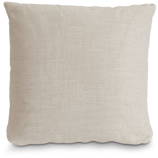 Haven Light Beige Fabric 20" Accent Pillow