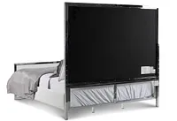 Ocean Drive White Metal Panel Bed
