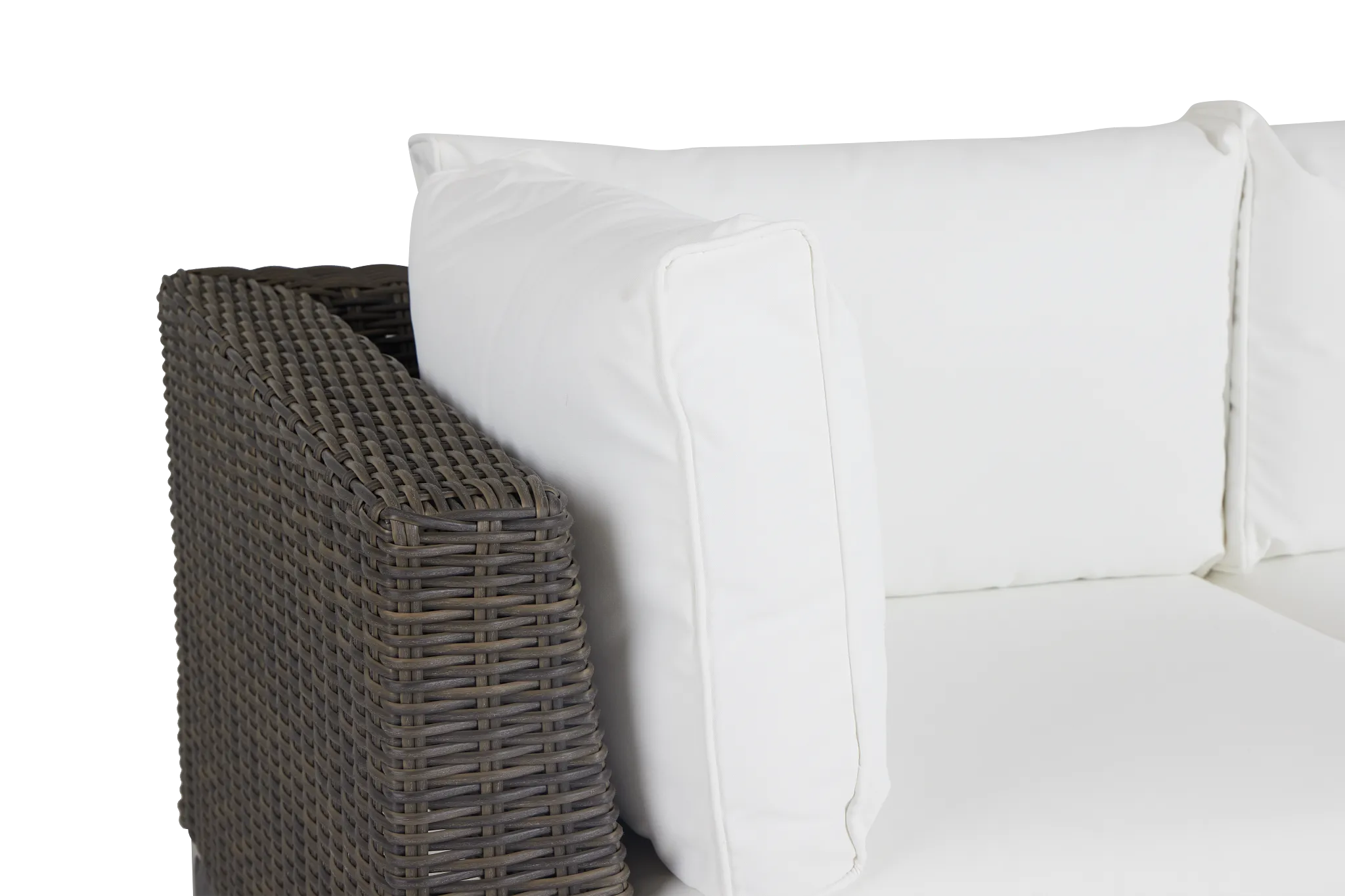 Tulum White Woven Modular Sofa