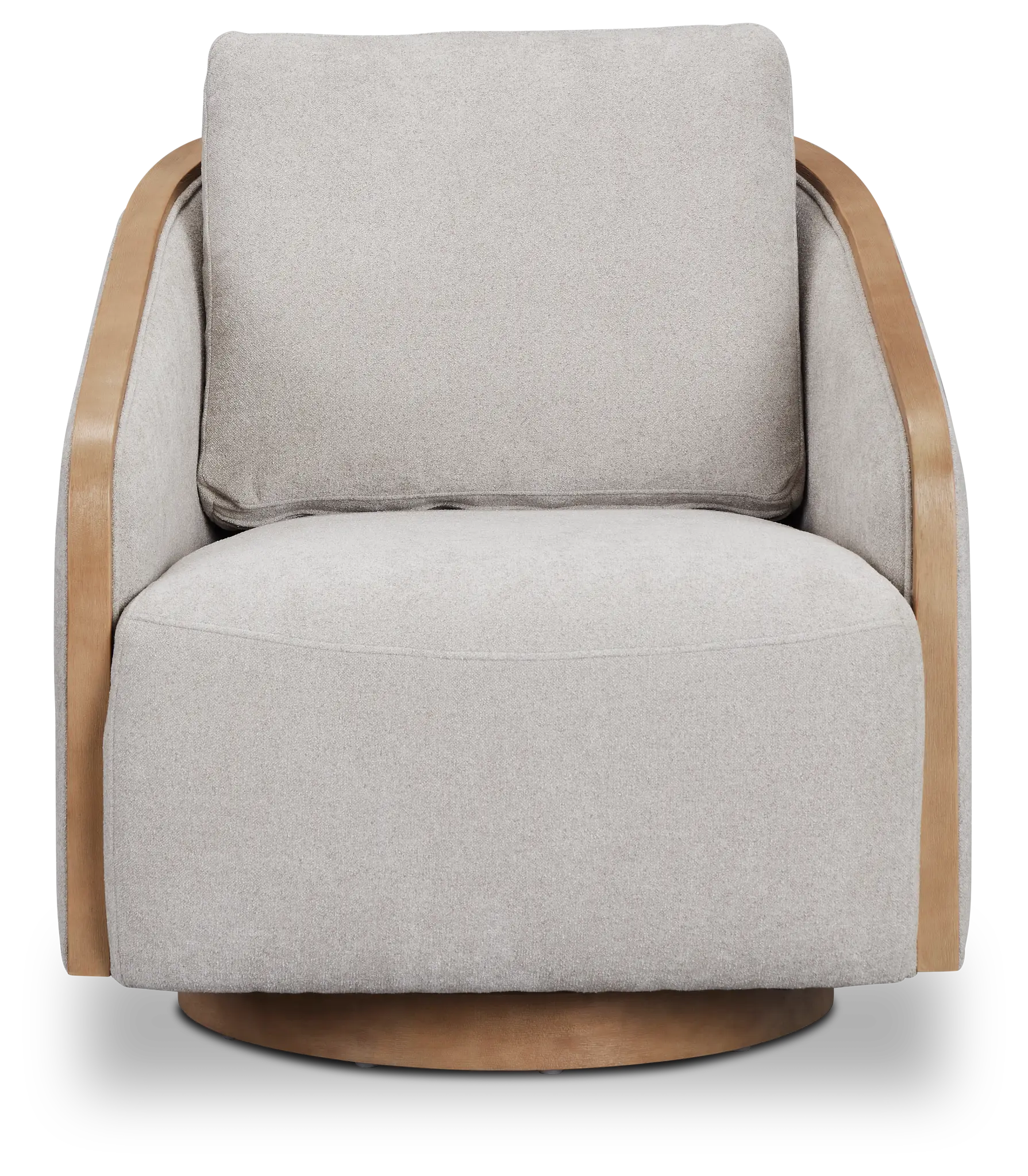 Campbell Light Gray Fabric Swivel Accent Chair Campbell Light Gray Fabric Swivel Accent Chair