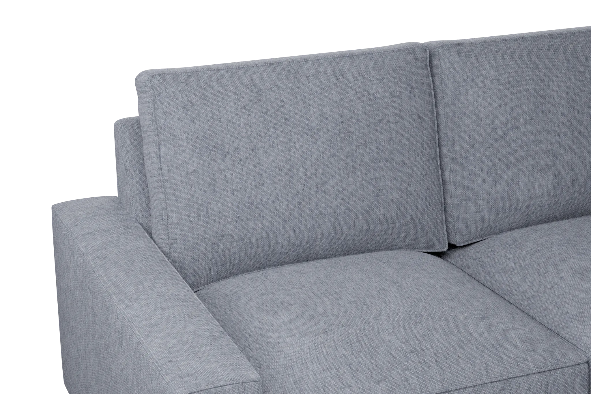 Edgewater Elevation Gray Large Right Chaise Sectional