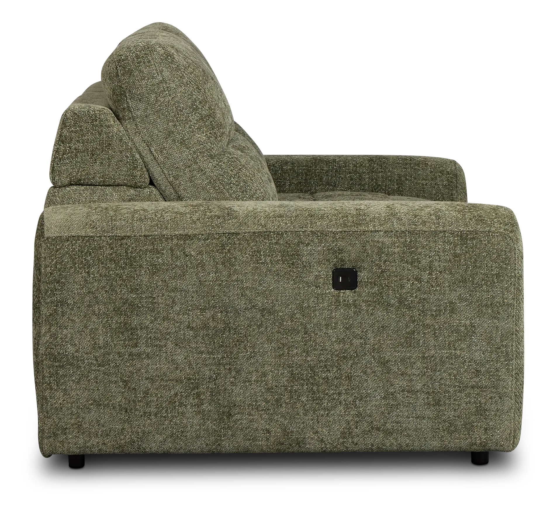 Hendrix Green Fabric Power Extension Chaise Sofa Hendrix Green Fabric Power Extension Chaise Sofa