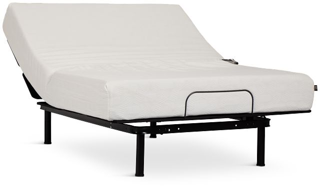 Rest & Renew By Zinus Gel Memory Foam Mattress 10" Cush Firm Slat Adjustable Mattress Set