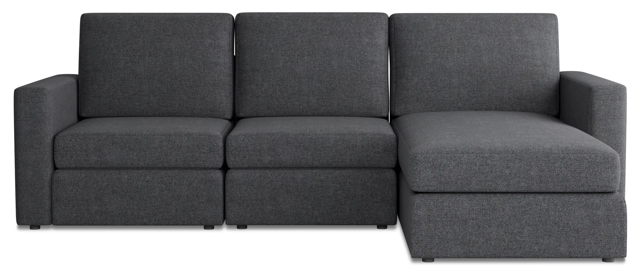 Citymod Dark Gray Fabric Small Right Chaise Sectional