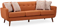Raya Orange Fabric Sofa