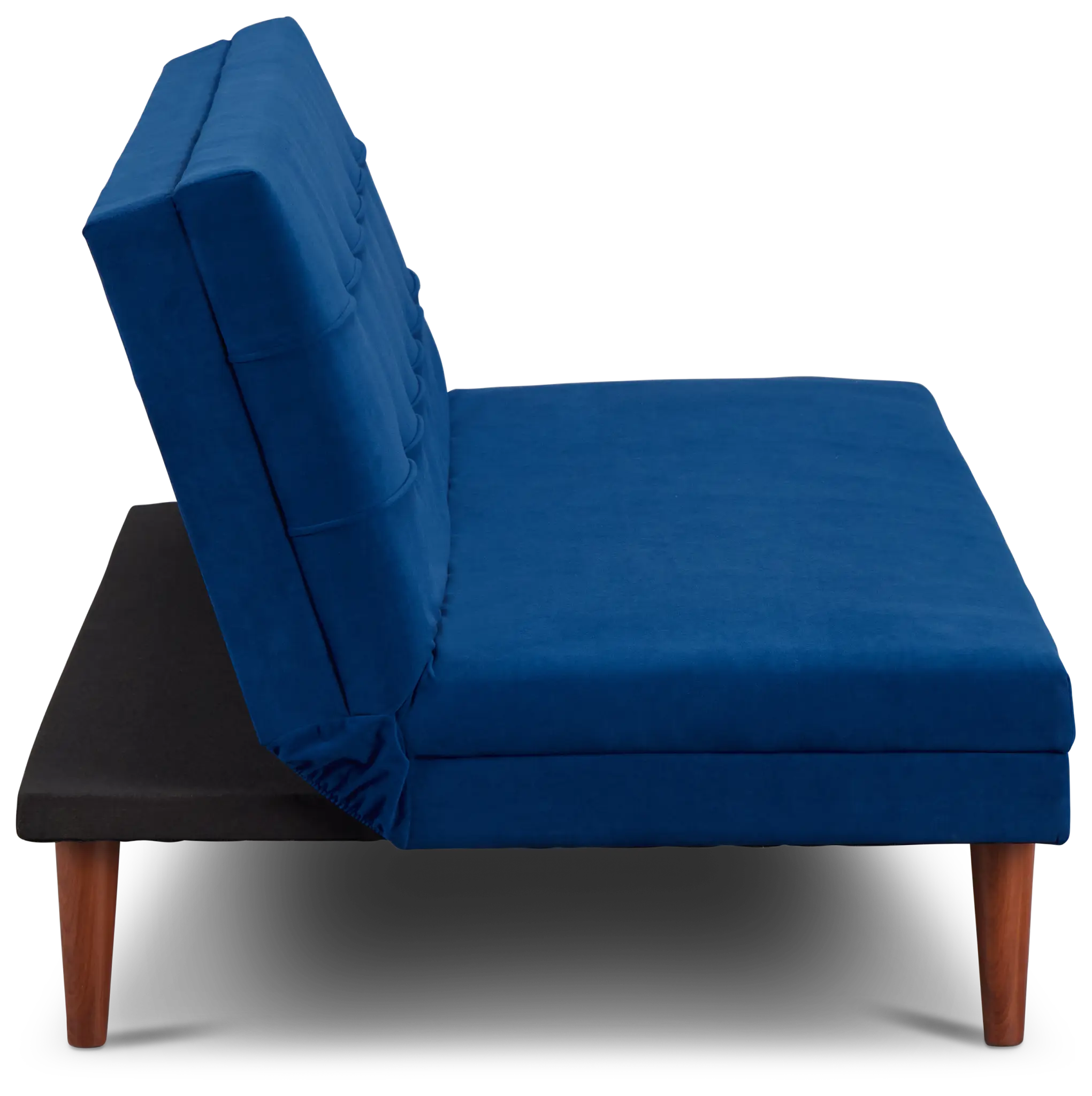 Ellie Dark Blue Velvet Sofa Futon Ellie Dark Blue Velvet Sofa Futon
