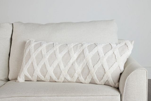 Ellett Ivory Lumbar Accent Pillow