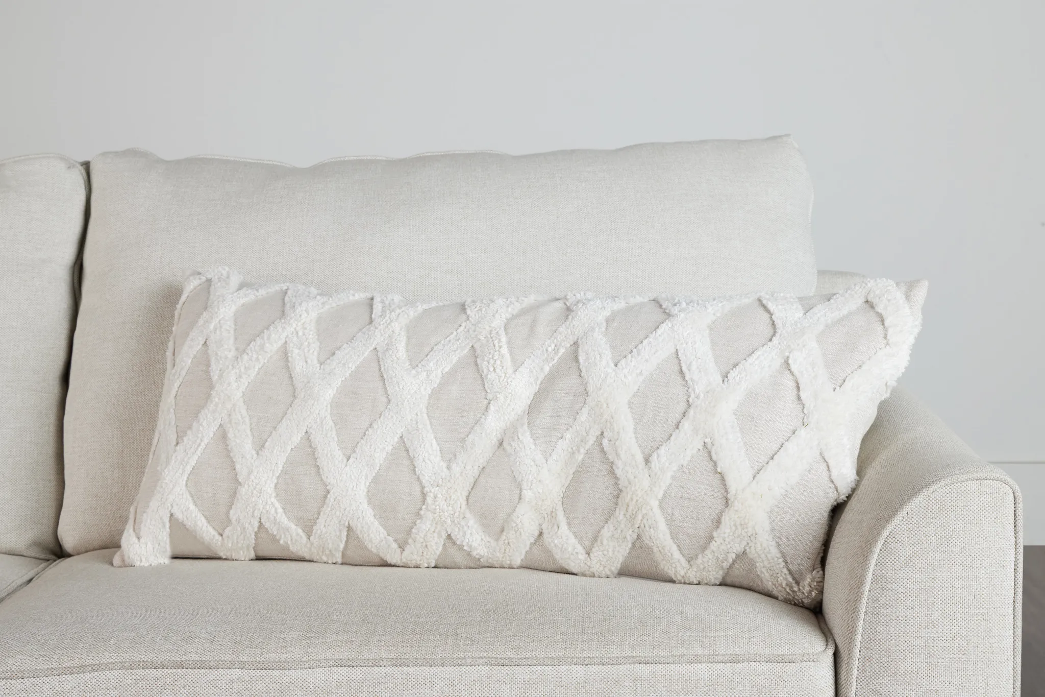 Ellett Ivory Lumbar Accent Pillow