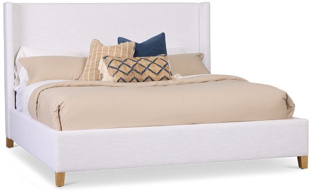 Nantucket White Uph Panel Bed