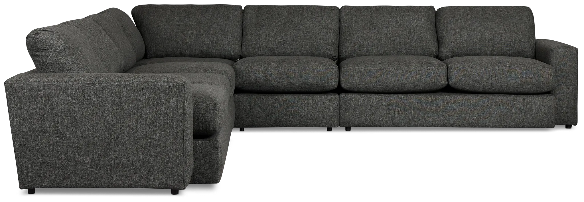 Brantley Dark Gray Fabric Large Two-arm Sectional