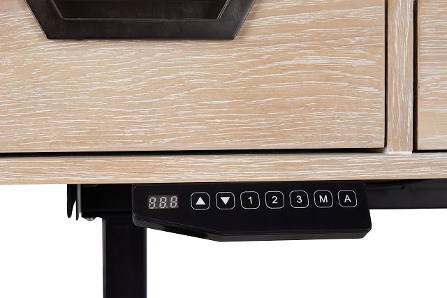 Burbank Light Tone Height Adjustable Standing Desk