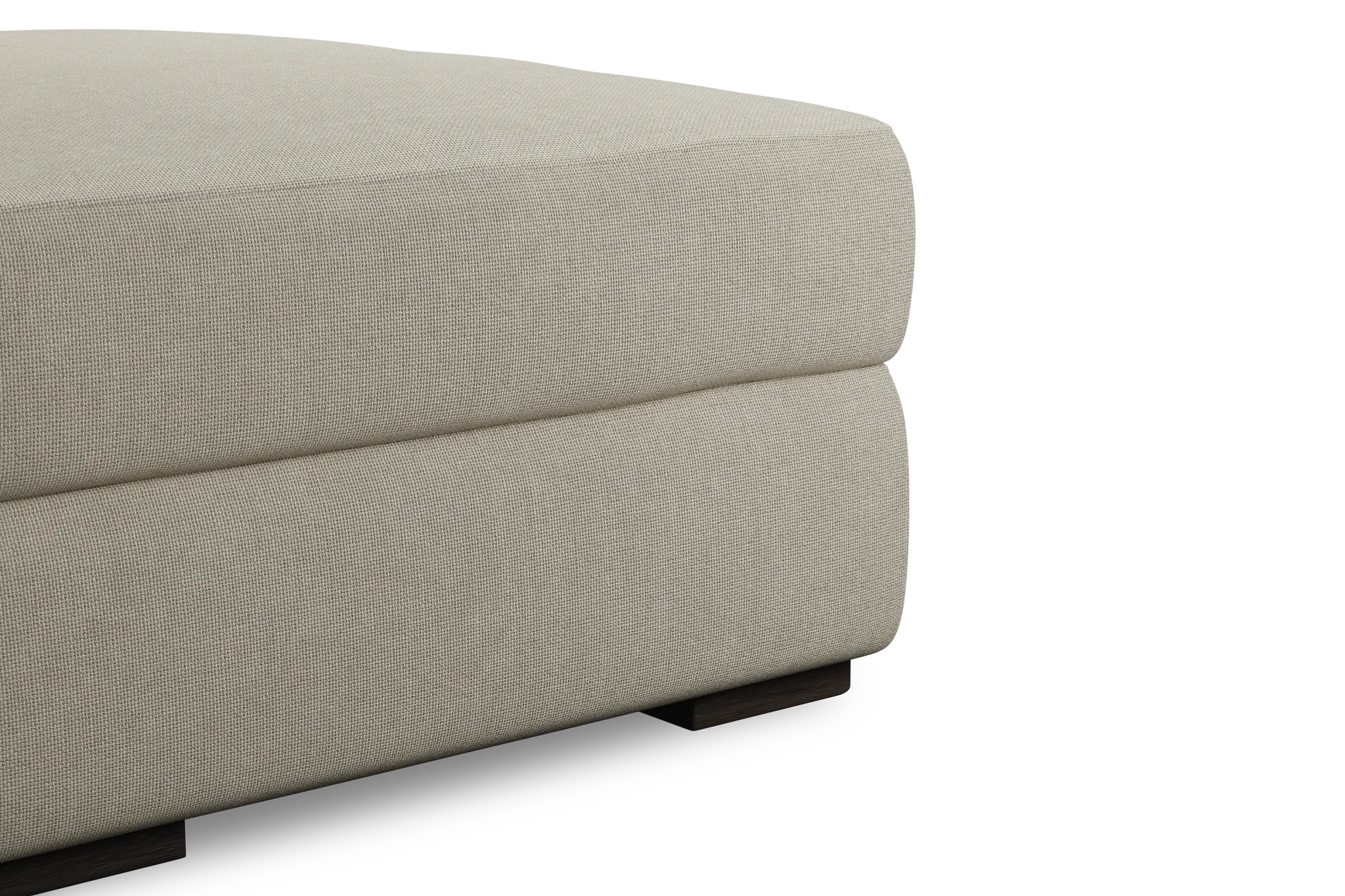Edgewater Suave Beige Ottoman