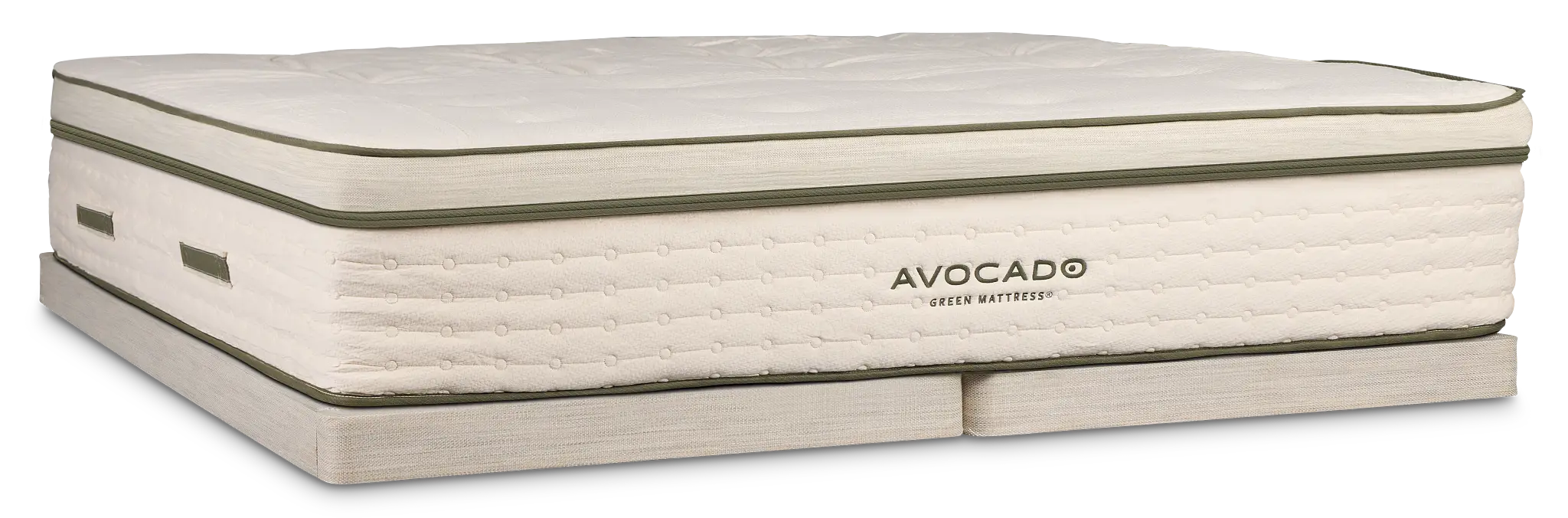 Avocado Green Plush Low-profile Mattress Set Avocado Green Plush Low-profile Mattress Set
