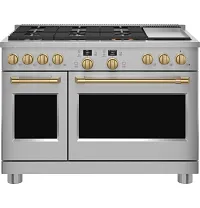 Cafe Handle Brass 48" Range Handle