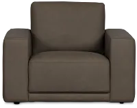 Kellan Dark Gray Leather Chair