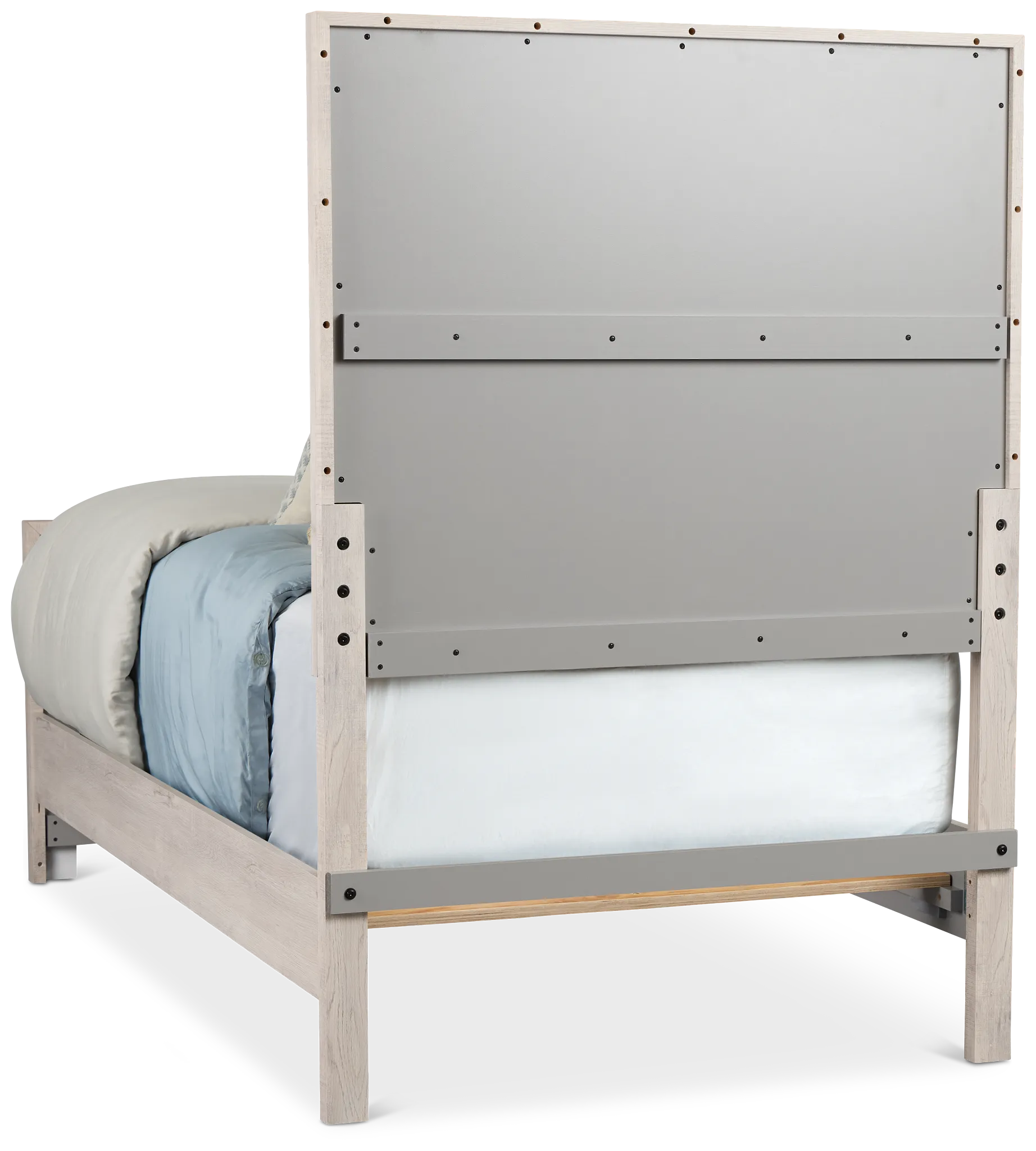 Delray White Panel Bed