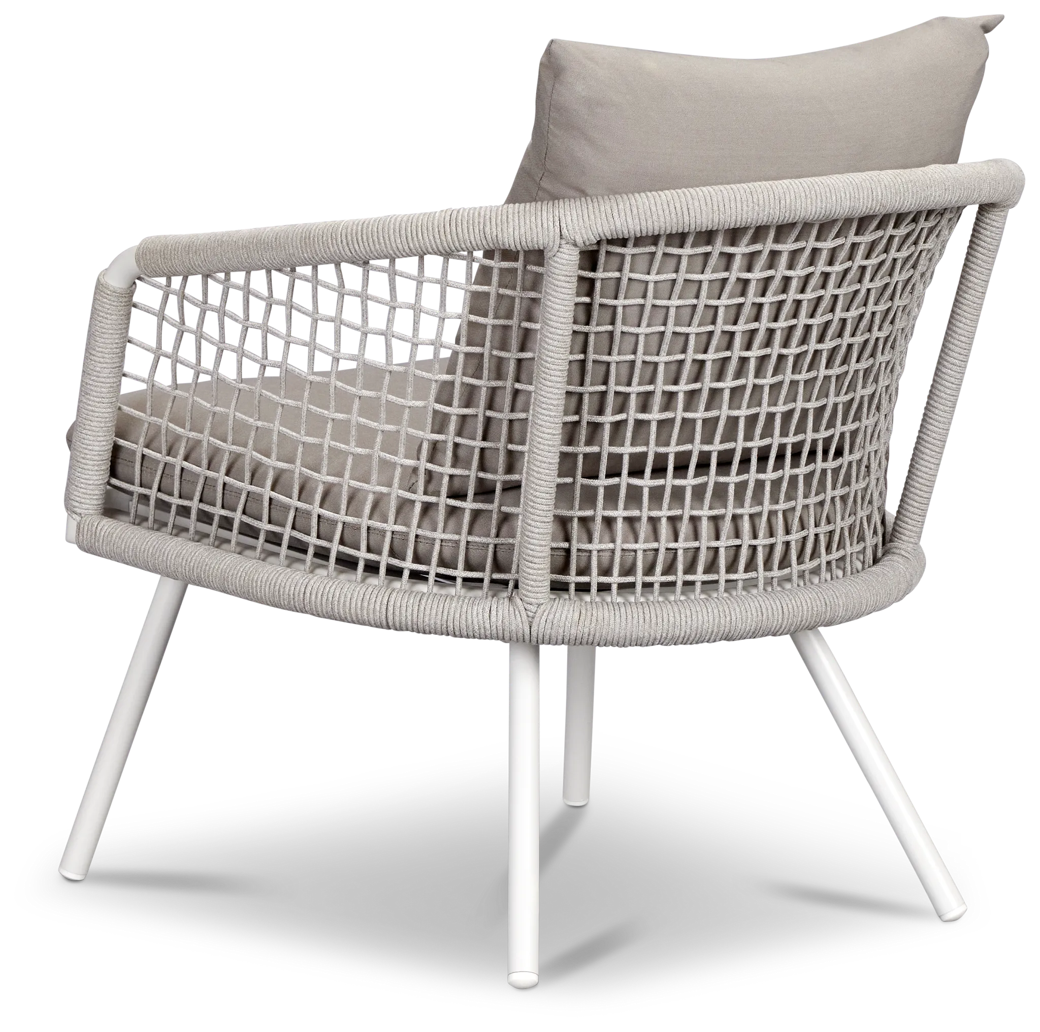 Antigua White Gray Arm Chair