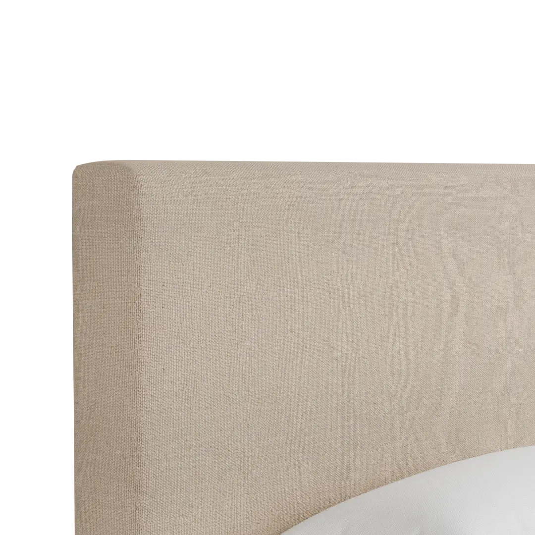 Grayton Linen Beige 54" Upholstered Platform Bed Grayton Linen Beige 54" Upholstered Platform Bed