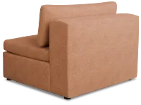 Destin Sutton Orange Fabric Armless Chair