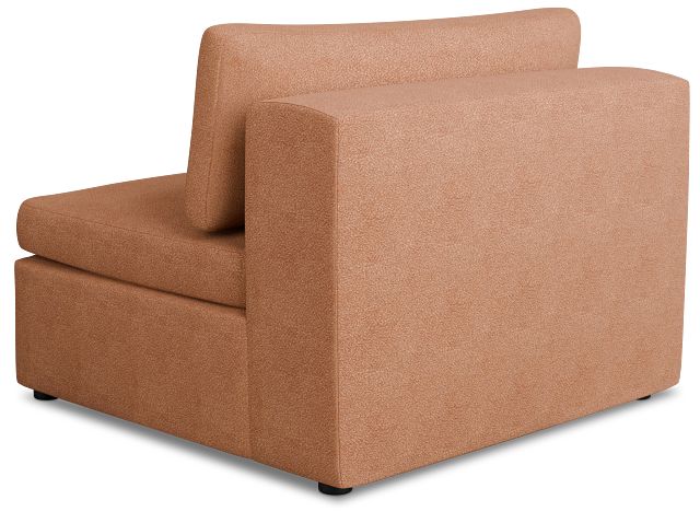 Destin Sutton Orange Fabric Armless Chair