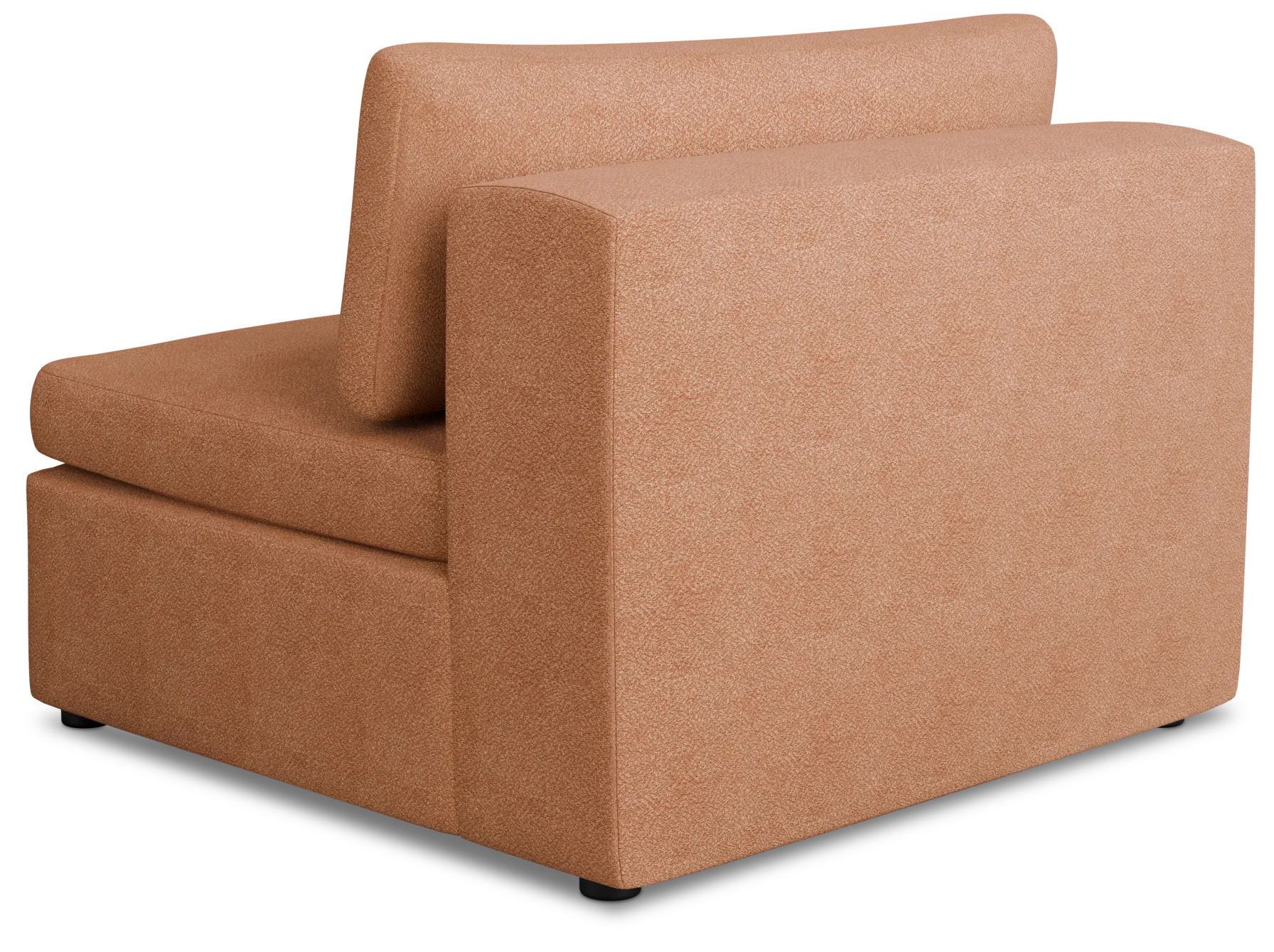 Destin Sutton Orange Fabric Armless Chair