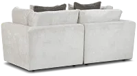 Oasis Light Beige Fabric 2 Piece Modular Sofa