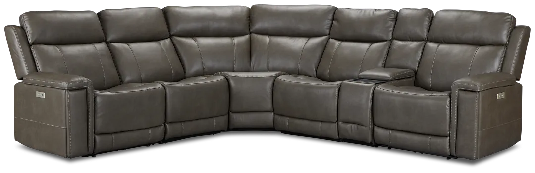 Jayden Gray Micro Medium Dual Power 2-arm Reclining Sectional