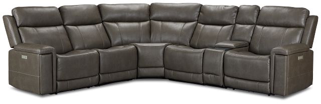 Jayden Gray Micro Medium Dual Power 2-arm Reclining Sectional