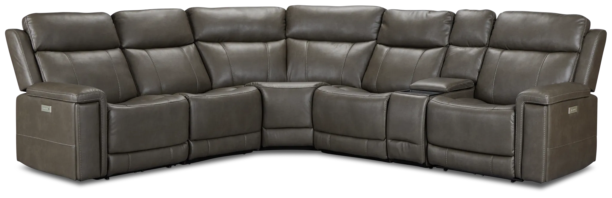 Jayden Gray Micro Medium Dual Power 2-arm Reclining Sectional