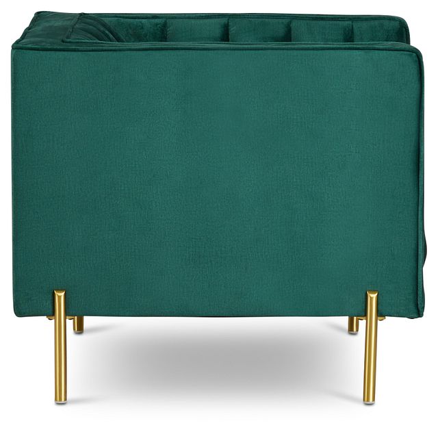 Bella Dark Green Velvet Chair