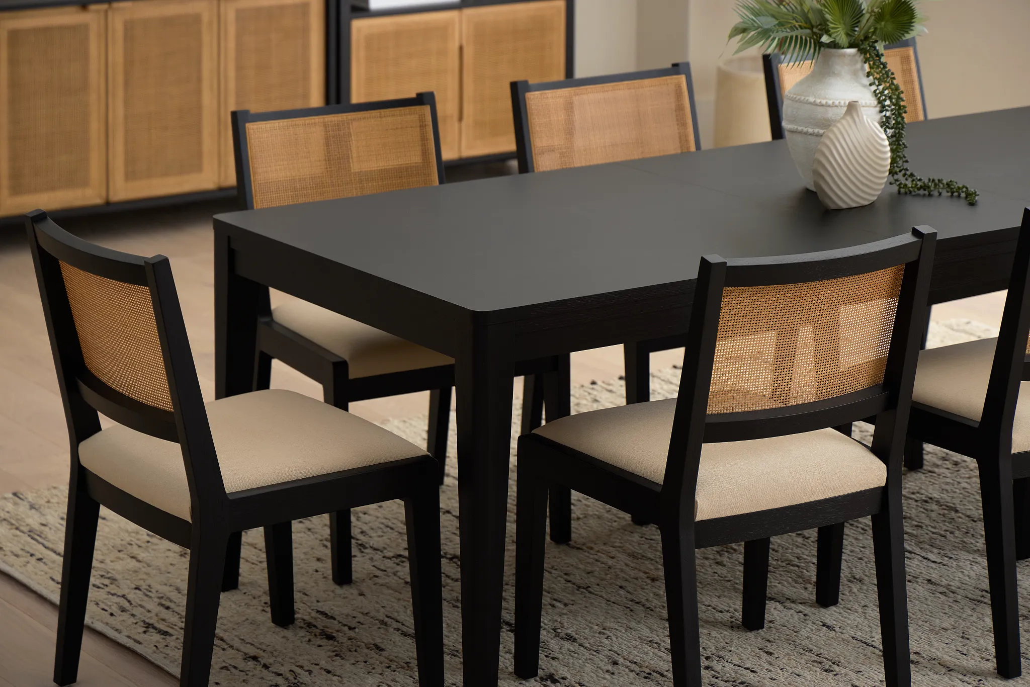Pacific Black Rectangular Table