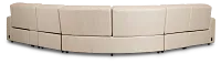 Sawyer Ivory Micro Medium Dual Power 2-arm Reclining Sectional