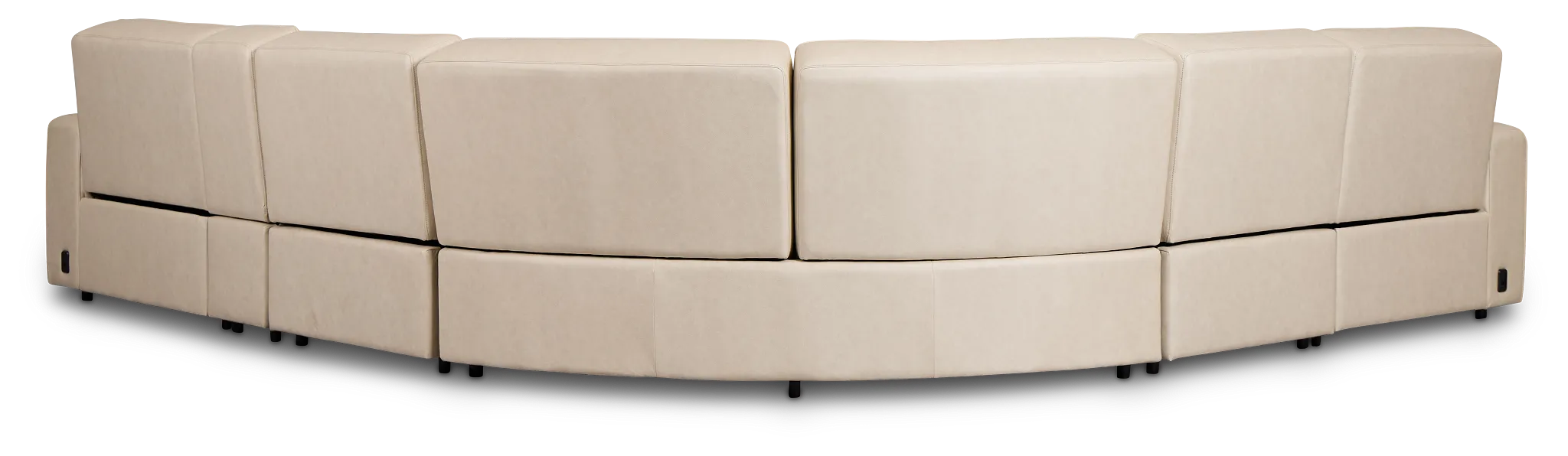 Sawyer Ivory Micro Medium Dual Power 2-arm Reclining Sectional