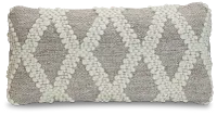 Neela Gray Lumbar Accent Pillow