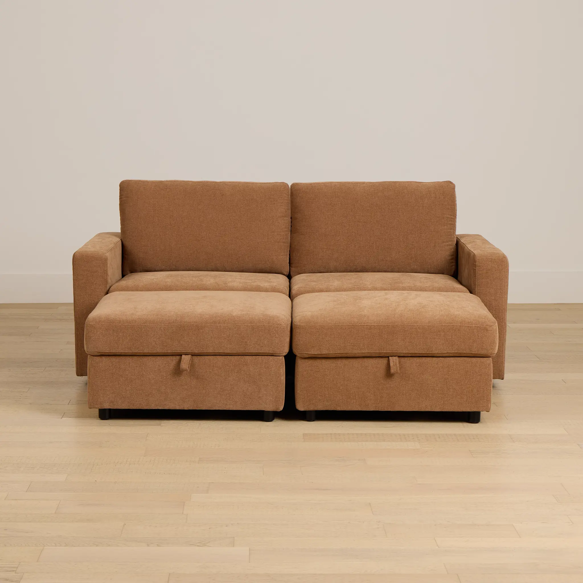 Addie Brown Fabric 4-piece Pit Storage Sectional Addie Brown Fabric 4-piece Pit Storage Sectional