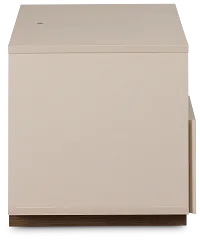 Brasilia Light Beige 1-drawer Nightstand