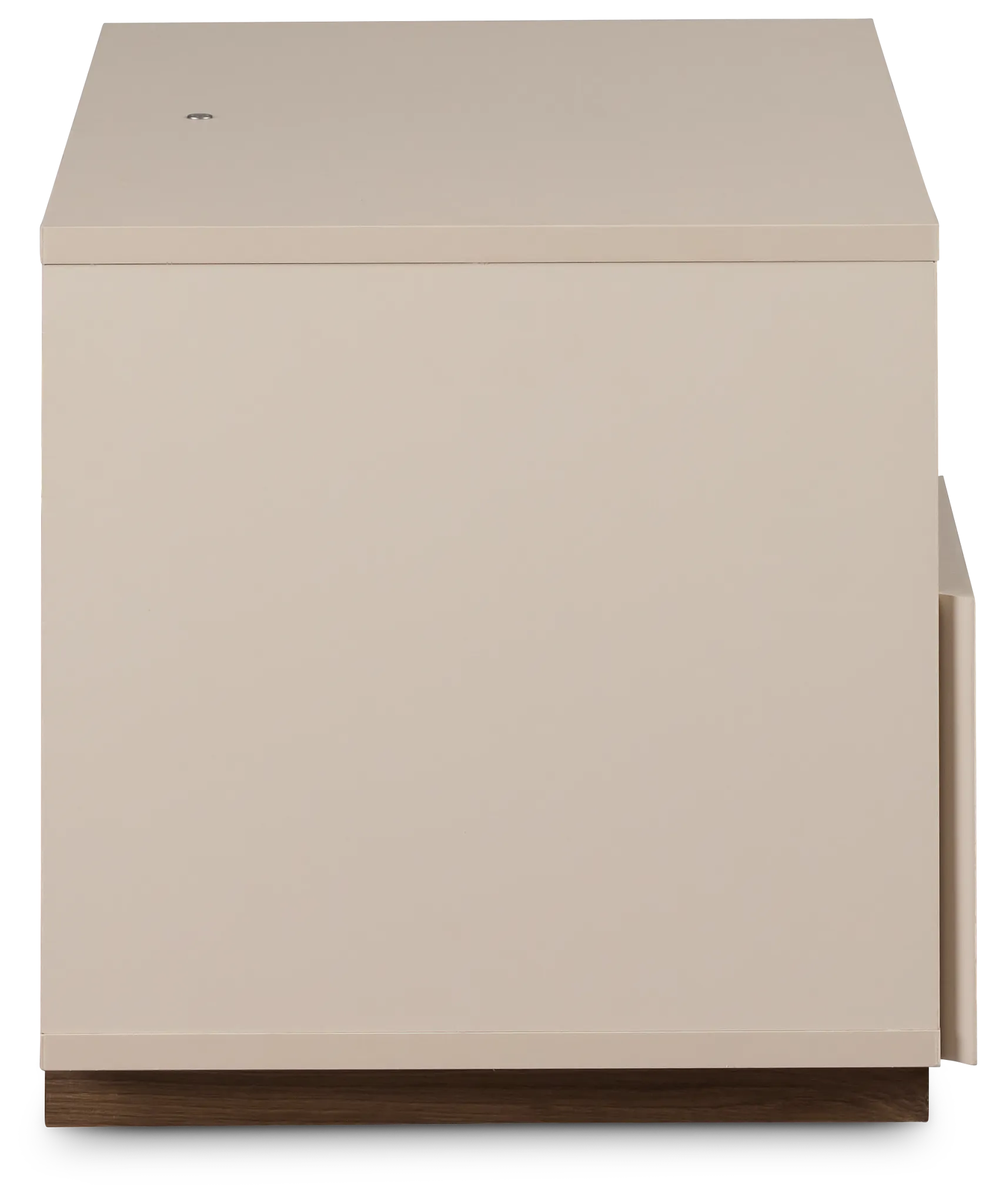 Brasilia Light Beige 1-drawer Nightstand