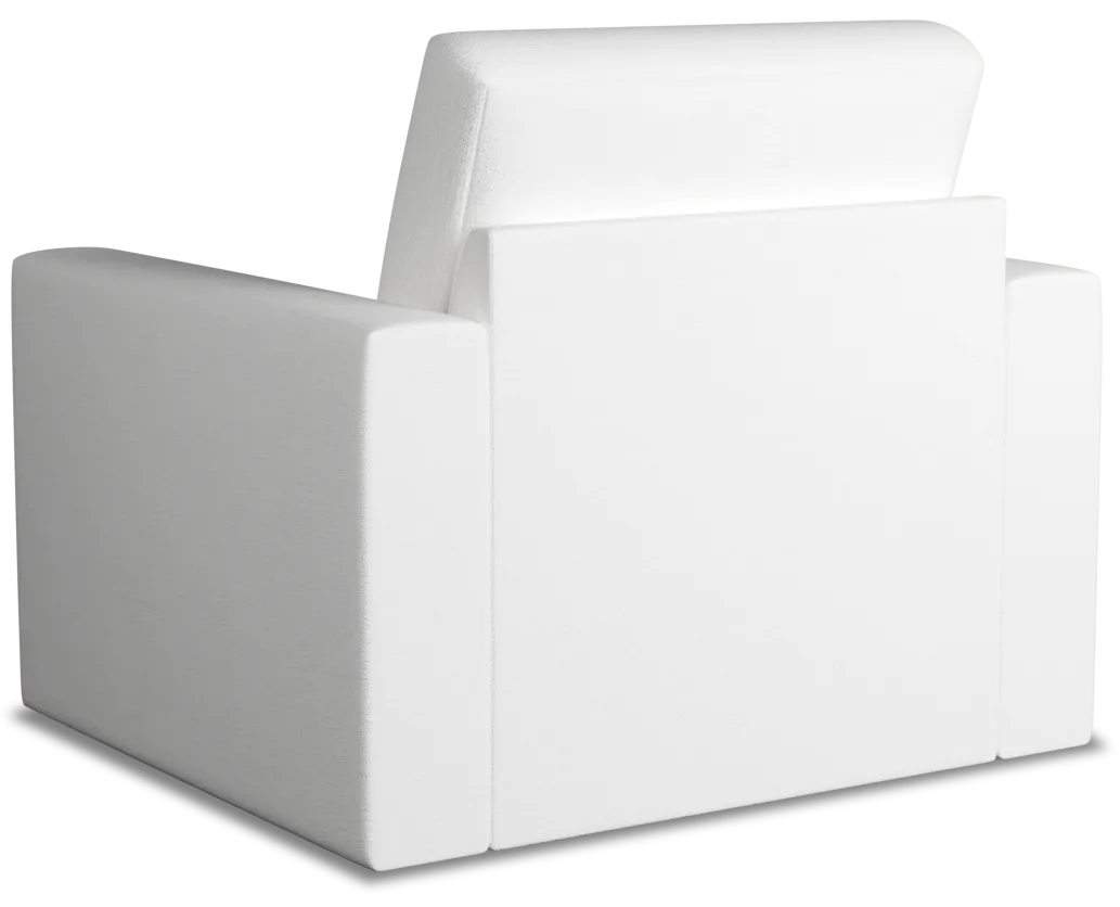 Citymod White Fabric Swivel Chair