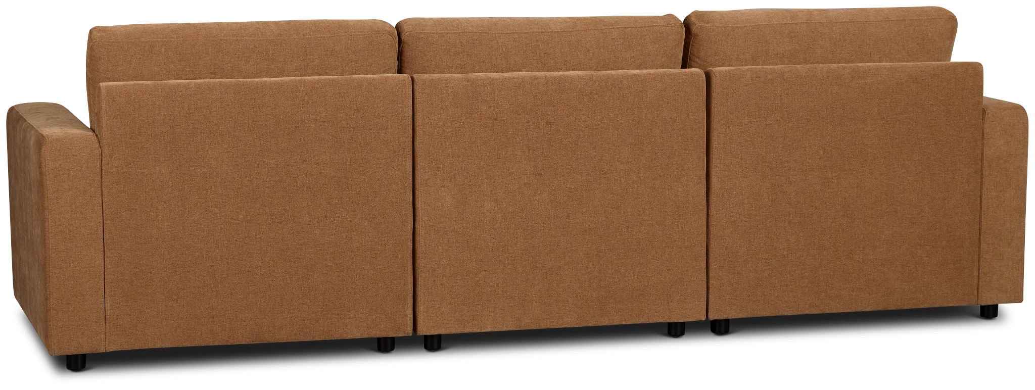 Addie Brown Fabric 3-piece Modular Storage Sofa