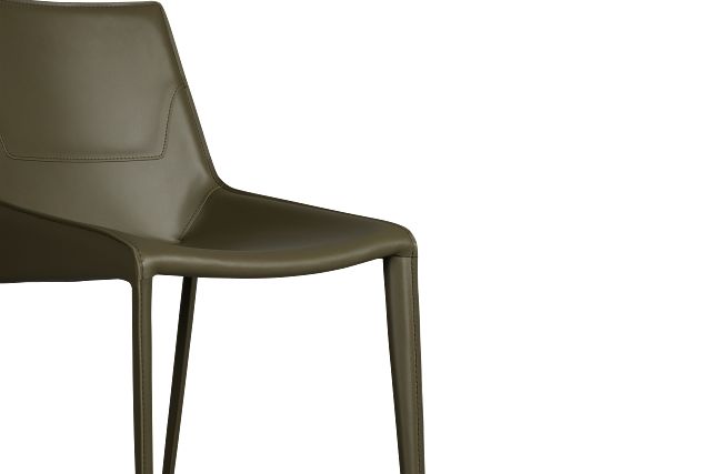 Wayne Dark Green Upholstered Side Chair