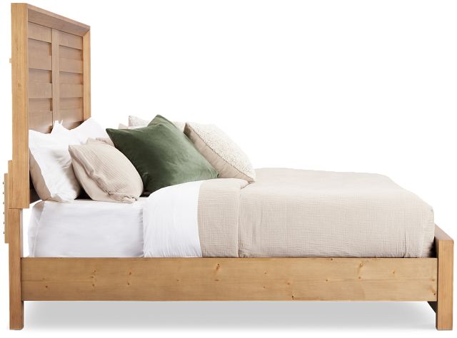 Vail Light Tone Panel Bed