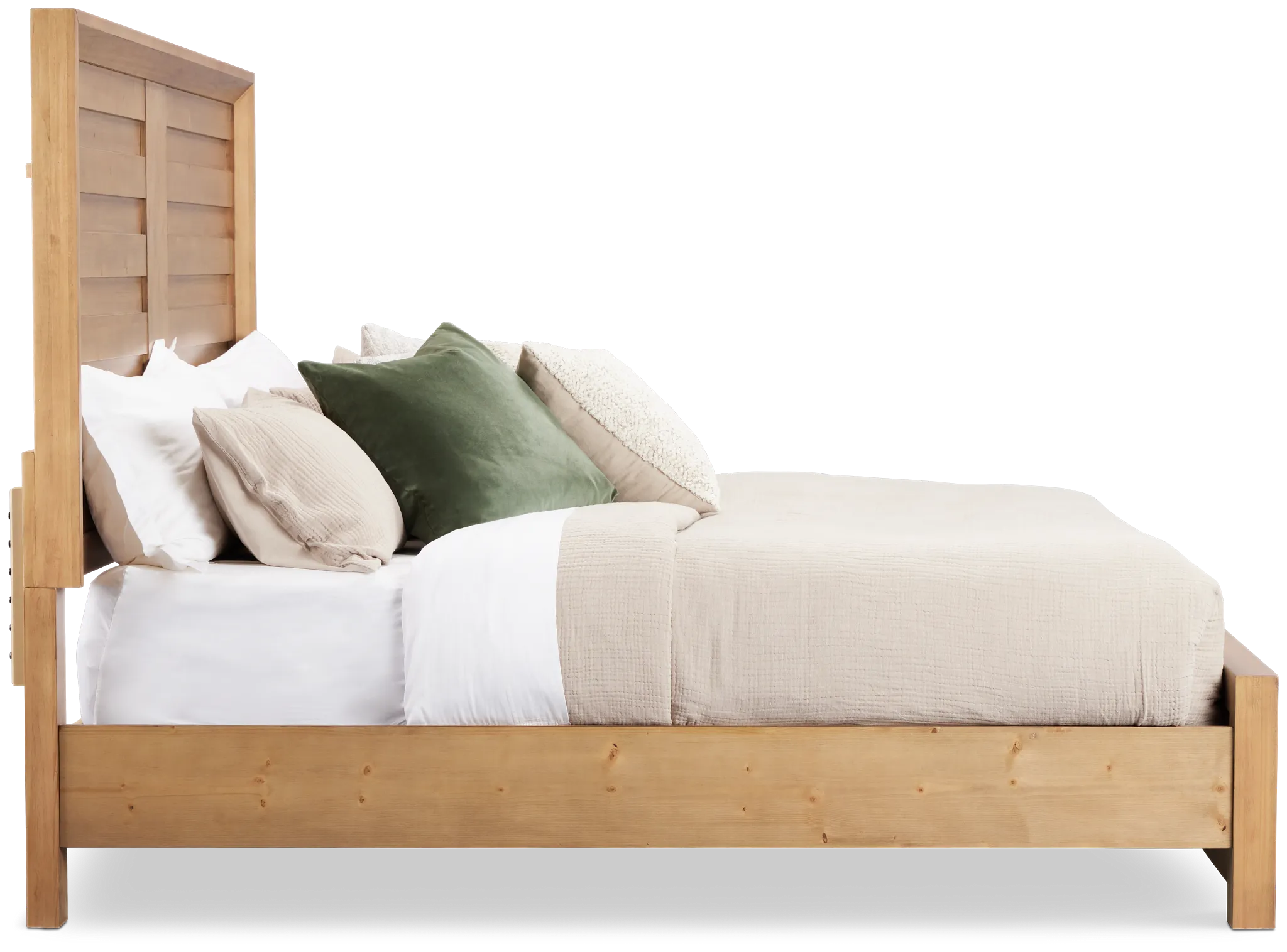 Vail Light Tone Panel Bed