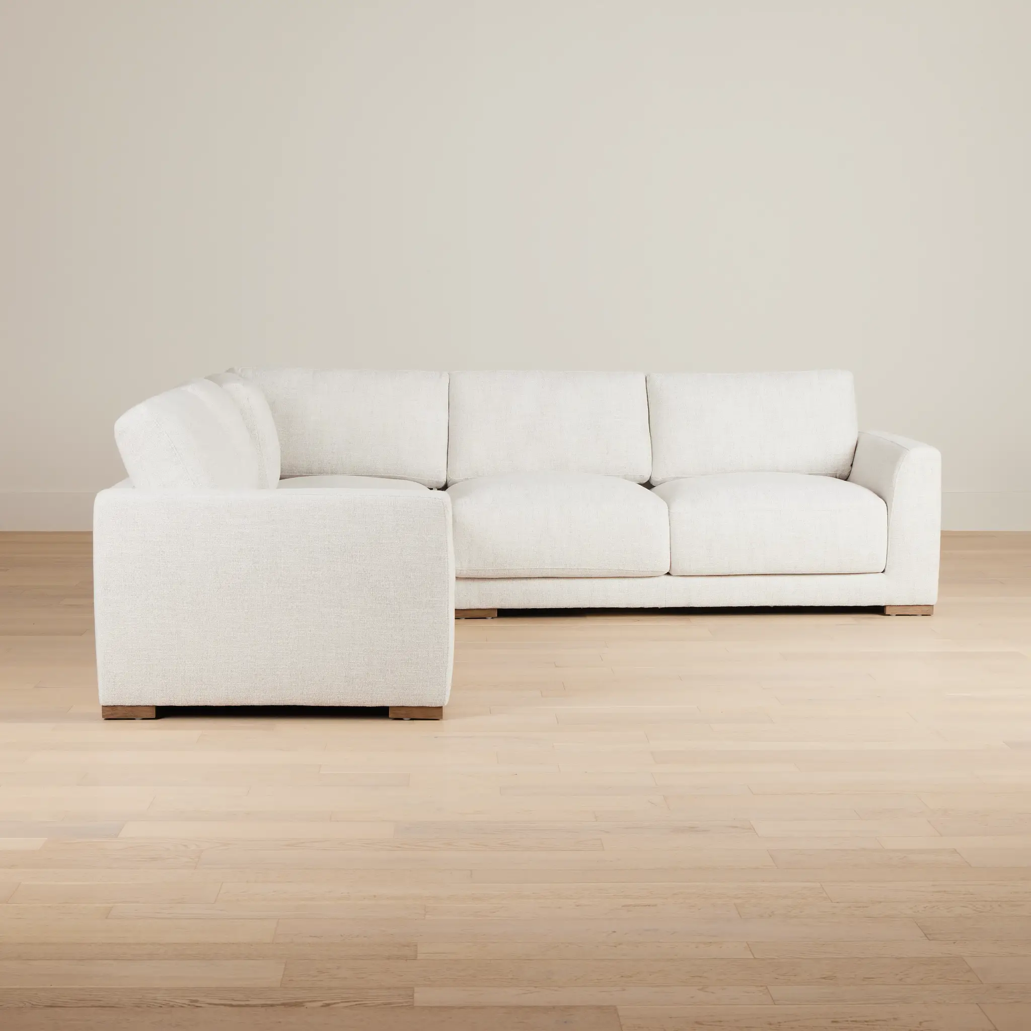 Maeve Light Beige Fabric Small Two-arm Sectional Maeve Light Beige Fabric Small Two-arm Sectional