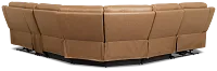 Colton Brown Micro Medium Dual Power 2-arm Reclining Sectional