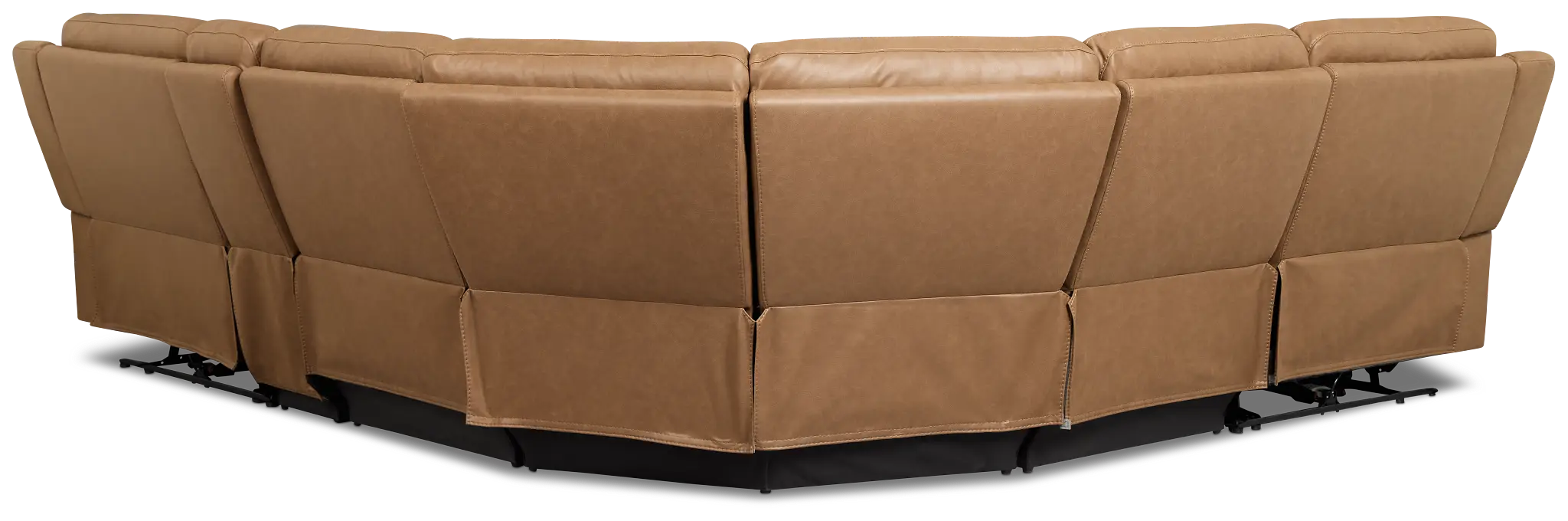 Colton Brown Micro Medium Dual Power 2-arm Reclining Sectional Colton Brown Micro Medium Dual Power 2-arm Reclining Sectional
